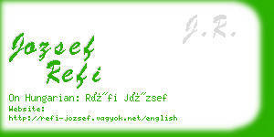 jozsef refi business card